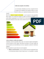 Certificación Energética de Los Edificios