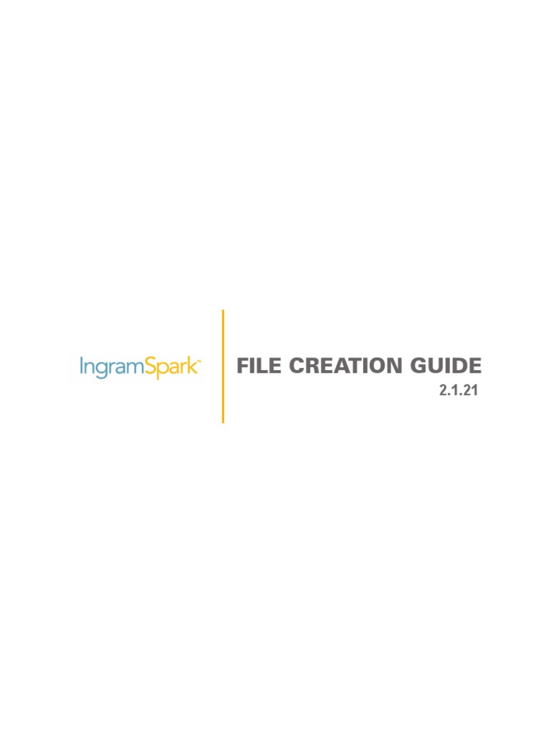 FileCreationGuide Ingram Spark Download Free PDF Books Communication Design