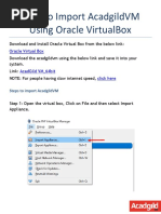 How To Import Acadgild VM Installation Guide - Final Draft