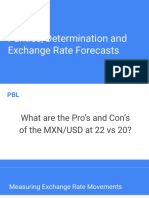 Parities, Determination and Exchange Rate Forecasts