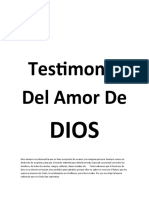 Testimonio Del Amor de DIOS