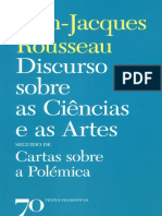 Discurso Sobre As Ciencias e As Artes - Jean-Jacques Rousseau