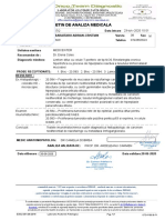 Buletin de Analiza Medicala: 1 1 OTD-PG5.8-F1 Pag. Editia 0/01.09.2016 Laborator Anatomie Patologica