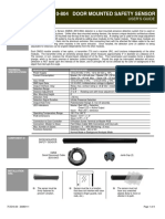 8310-804 Door Mounted Safety Sensor: User'S Guide