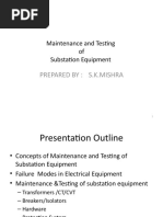 Maintenance and Testing of Substation Equipment