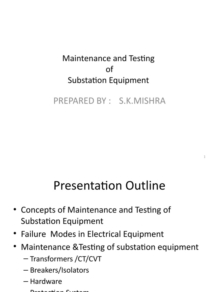 Substation Equipment Maintenance Guide | PDF | Transformer | Capacitor