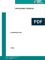 Especificaciones Tecnicas - Reparacion de Viviendas Colquijirca Amc 4