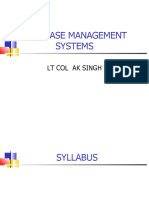 Database Management Systems and Oracle Syllabus