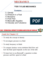 Chapter 7:fluid Mechanics: Contains