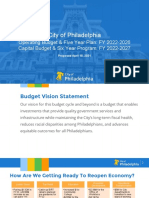 Philadelphia FY22 Operating Budget Overview April 2021