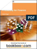 2011 Probability For Finance