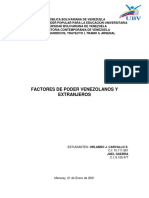 Factores de Poder Venezolanos y Extranjeros