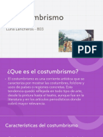 Presentacion Del Costumbrismo