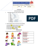 Activity 4 Clothes and Objects/Whose and Possessives Name: Level: Date