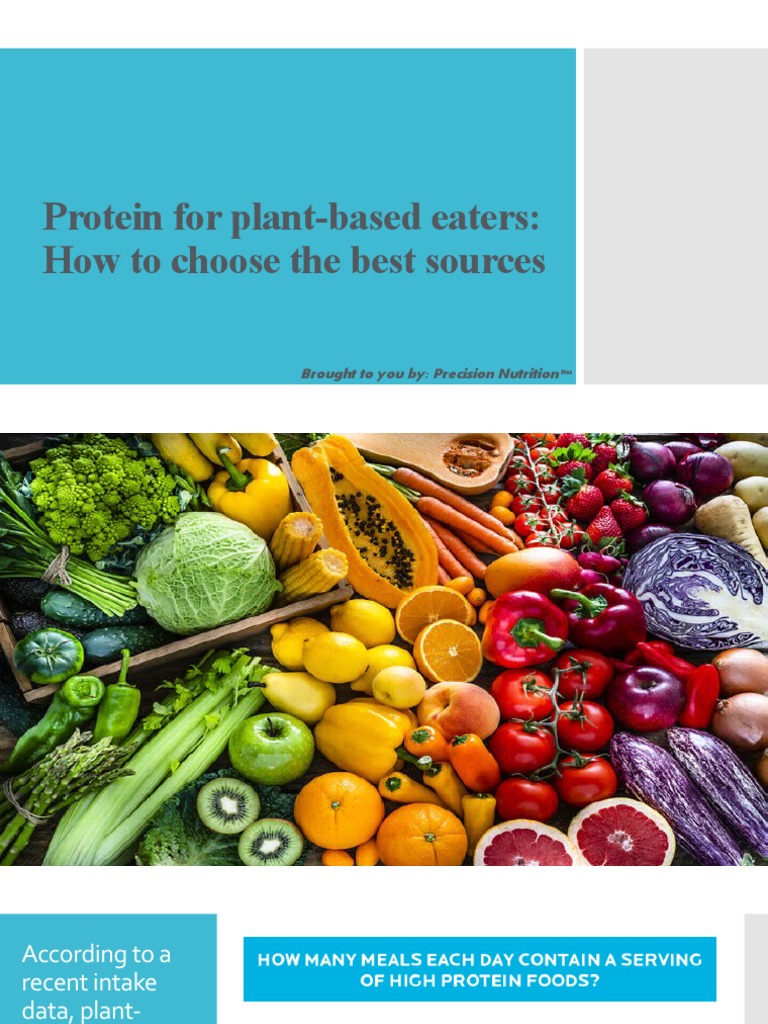 Protein For PlantBased Eaters PDF Egg As Food Bean