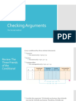 Check Arguments Validity with Truth Tables