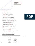 Guide Number 1 Activities: 1 To Be Complete The Sentences With The Correct Form of The Verb To Be