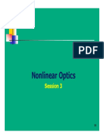 Nonlinear Optics Nonlinear Optics: Session 3