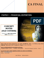 Financial Reporting Final Old Course Concept Notes