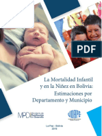 Mortalidad Infantil y en La Niñez en Bolivia