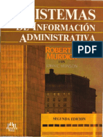 Doku - Pub Sistemas de Informacion Administrativa Murdick Robert 2da Edicion 1988 BR