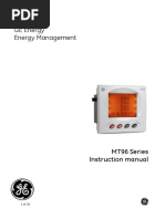 GE Energy Energy Management: MT96 Series Instruction Manual