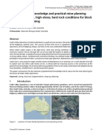 Key Geotechnical Knowledge and Practical Mine Planning Guidelines in Deep, High-Stress, Hard Rock Conditions For Block and Panel Caving