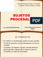 Sujetos Del Derecho Procesal Del Trabajo