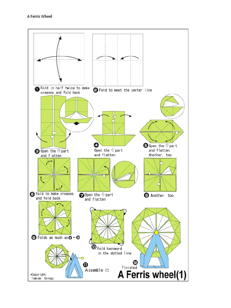 Origami 19-A Ferris Wheel | PDF