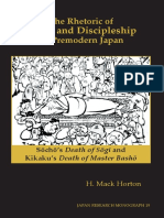 Death and Discipleship: The Rhetoric of in Premodern Japan