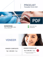 Pricelist Perawatan Umum Audy Dental 2021