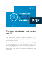 Tendencias Tecnológicas y Empresariales para 2021