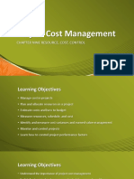 Project Cost Management: Chapter Nine Resource, Cost, Control