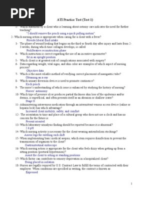 ATI Practice Test