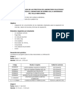 Práctica de Laboratorio (Química General - Alimentos)