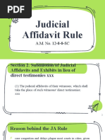 Judicial Affidavit Rule