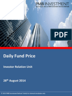 Daily Fund Price: Investor Relation Unit