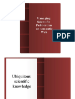 Managing Scientific Publication On Semantic Web