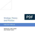 STRATEGY-THEORY AND PRACTICE (Clegg, Instructor's Manual)