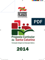 2014 - Proposta Curricular de Santa Catarina - Formação Integral Na Educação Básica
