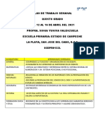 Plan de Trabajo A Distancia 12-16 de Abril