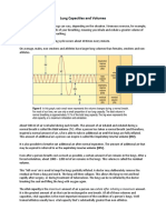 Lung Capacities and Volumes