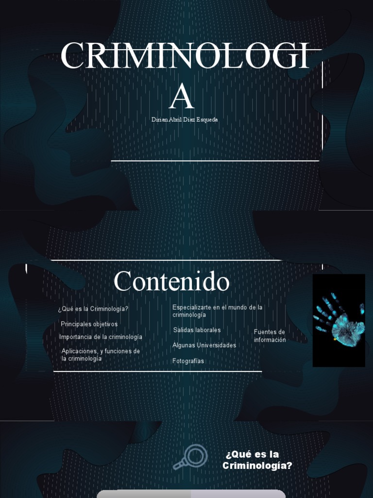 Criminologia Power Point | PDF | Criminología | Cumplimiento de la ley