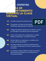 Normas de Comportamiento Durante La Clase Virtual