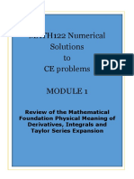 MATH122 Numerical Solutions To CE Problems