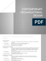 Chapter 12 - Contemporary Organizational Design