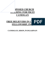 Proposed Church Building For Fbcfi Caniogan