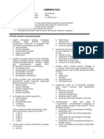 Soal Geografi X - 7