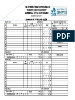 Planilla de Futbol de Salon PLURIS SECUNDARIA 2018