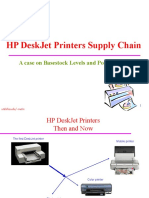 HP Deskjet Printers Supply Chain: A Case On Basestock Levels and Postponement